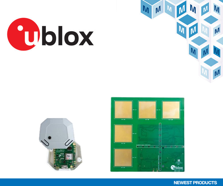 u-blox XPLR-AOA-1 Explorer Kit für Bluetooth-Richtungsbestimmung jetzt bei Mouser